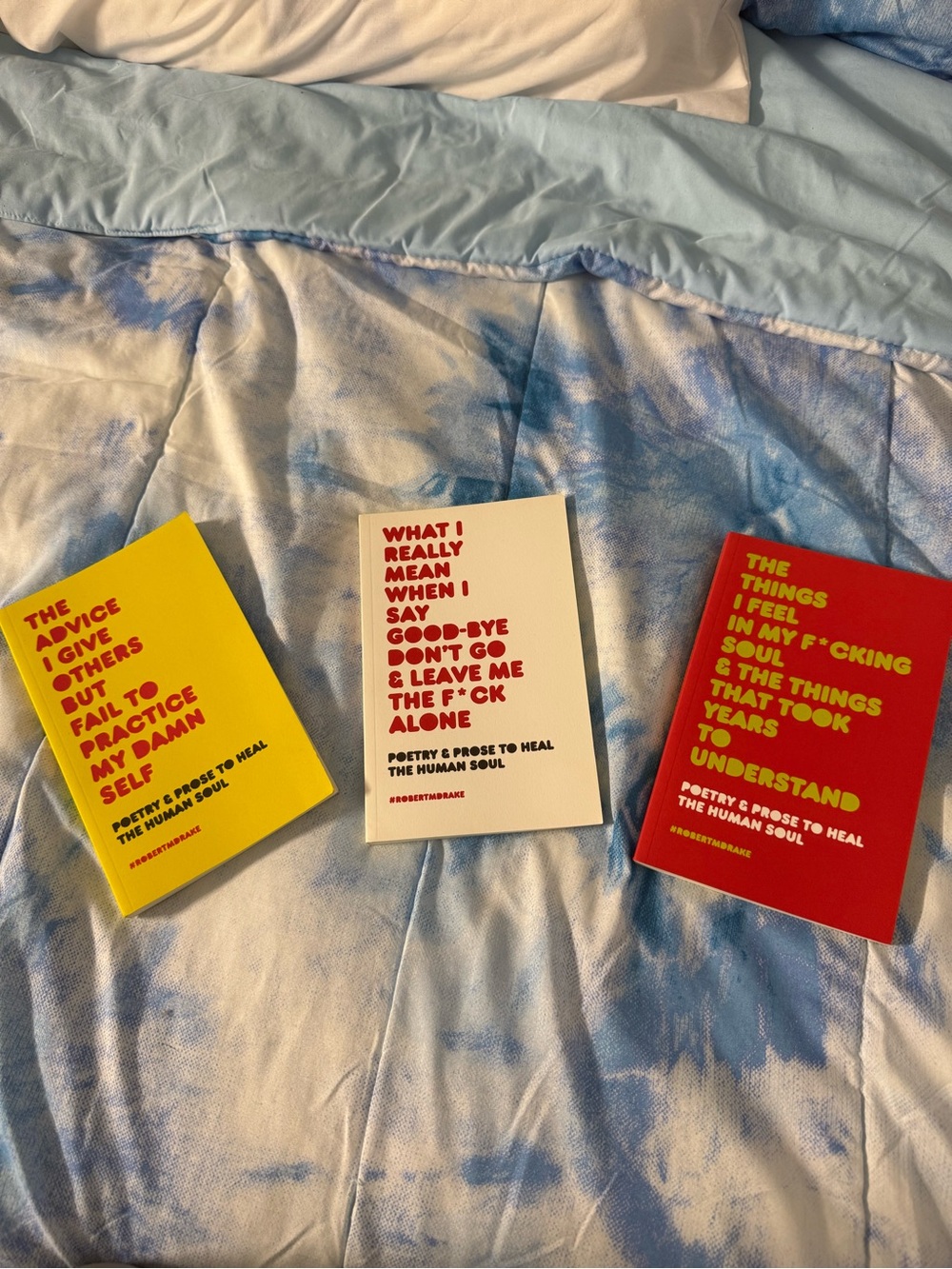 Set of Three Colorful Poetry/Prose Pocket Books